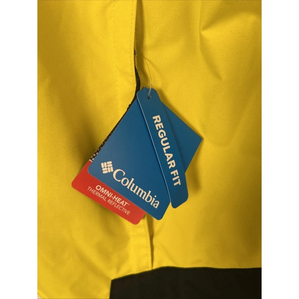 Columbia OMNI-TECH Interchange Jacket Men's‎ XL Waterproof Yellow Black NWT $220